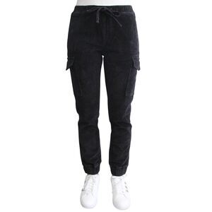 Almost Famous Juniors' Drawstring Cargo Joggers Size L